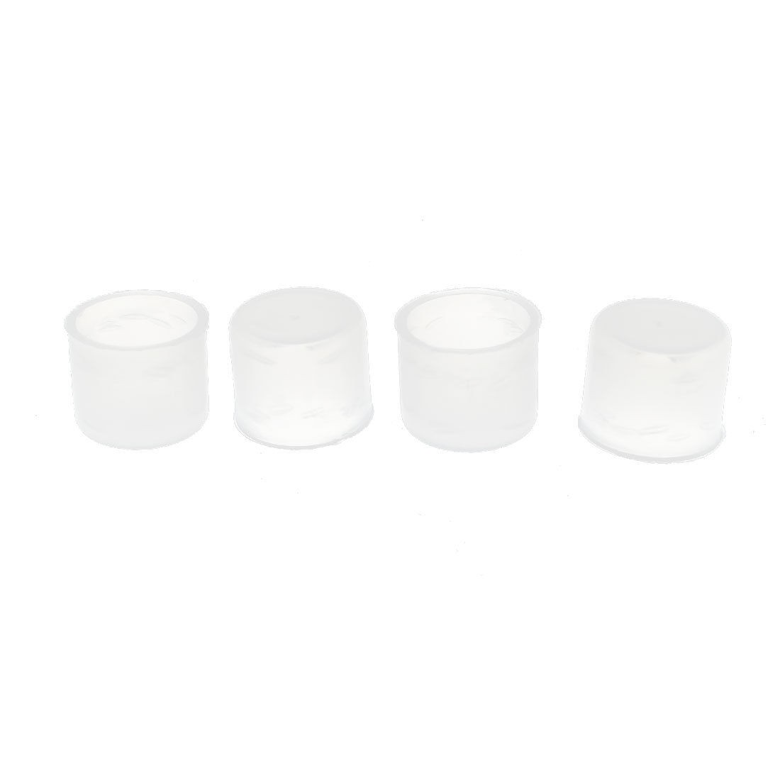 4pcs Aquarium Plastic 20mm Inner Diameter 18mm Inside Depth Pipe End Cap Cover