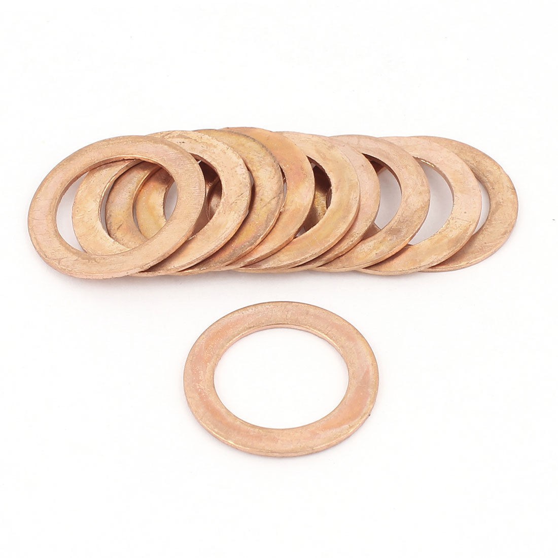 10pcs 16mm x 24mm x 1mm Copper Flat Washer Ring Seal Fastener Fitting