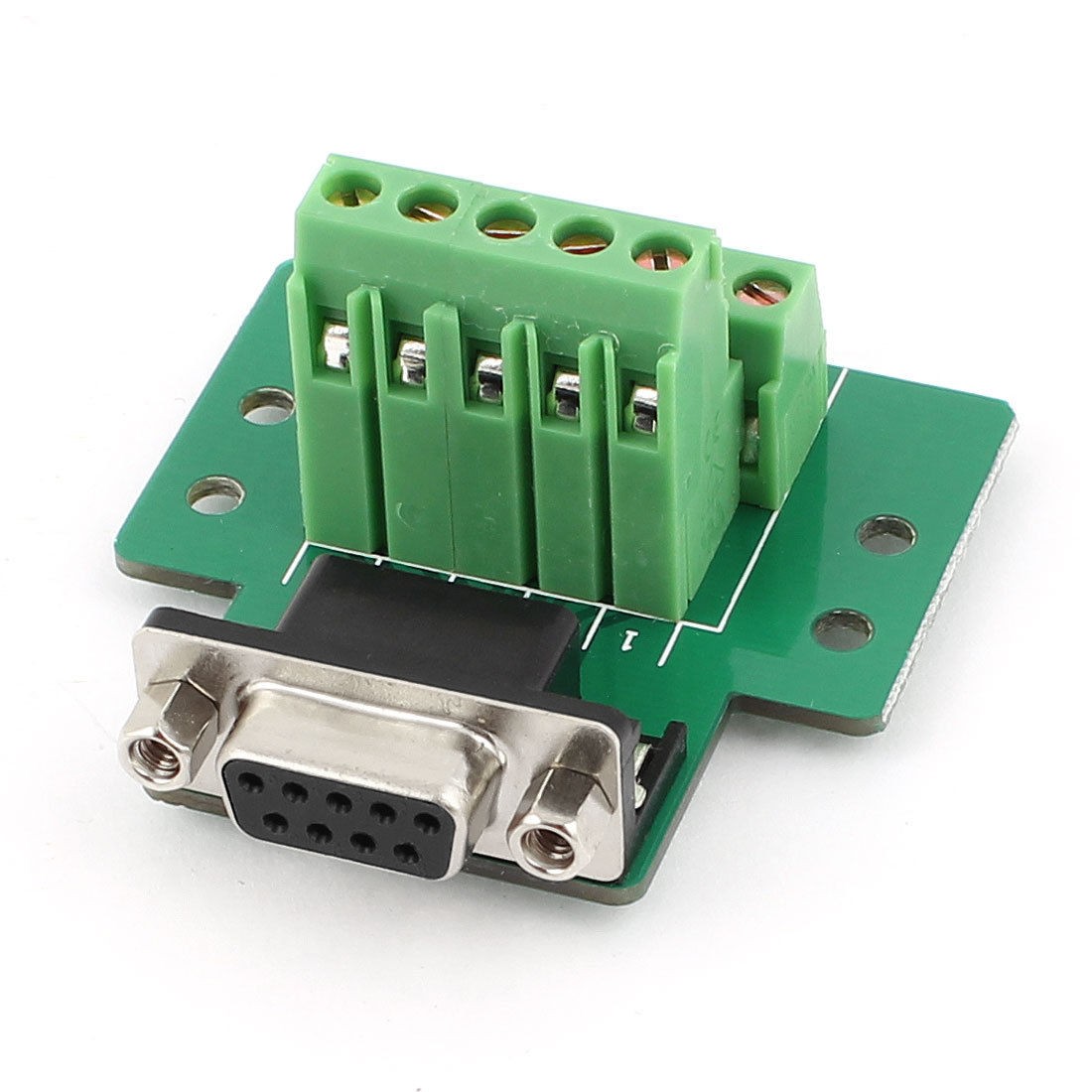 DB9 9pin RS232 Serial to Terminal Female Adapter Connector Signal Module