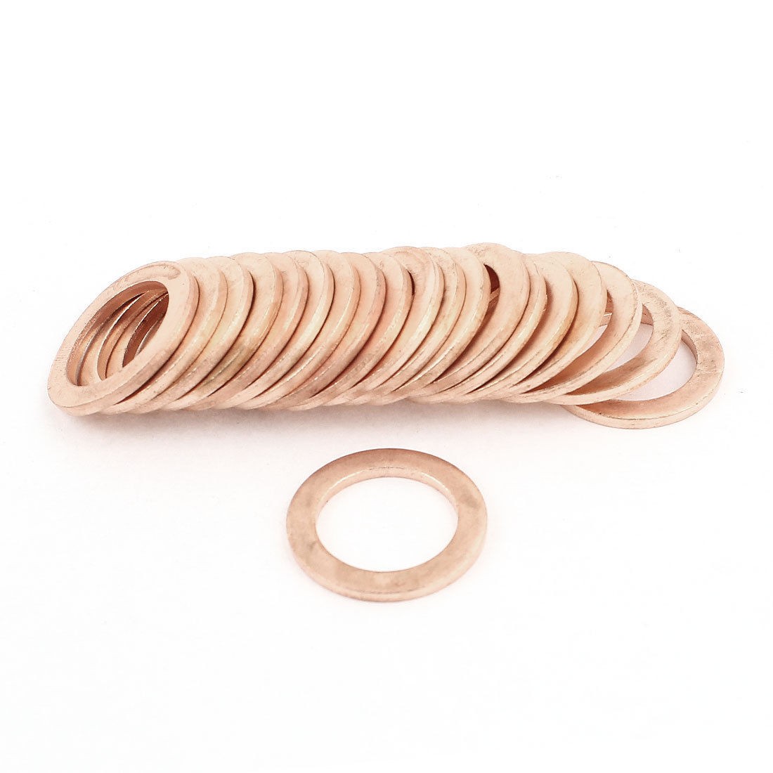 20pcs Flat Ring Copper Washer Gasket 17mmx25mmx2mm