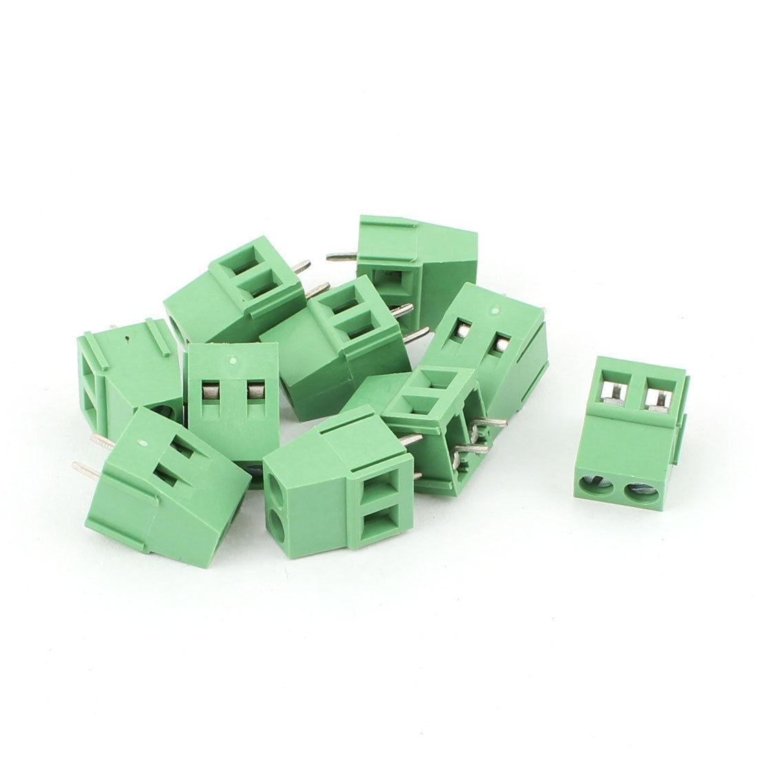 10 Pcs MG129 2P 2 Pin PCB Mount 5 08mm Screw Terminal Barrier Blocks 300V 10A