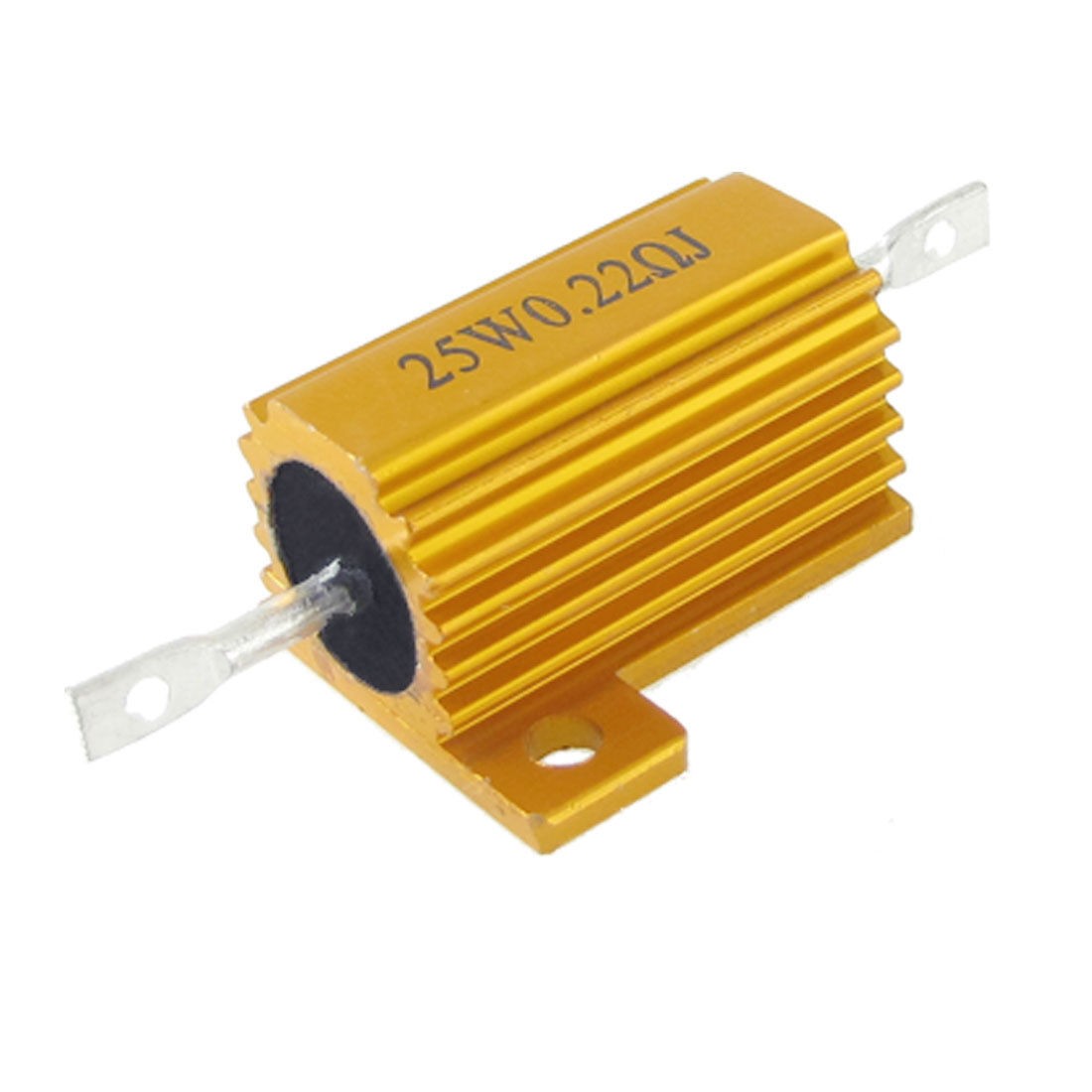 Chassis Mount Wirewound Aluminium Housed Resistor 5% 25W 0.22 Ohm