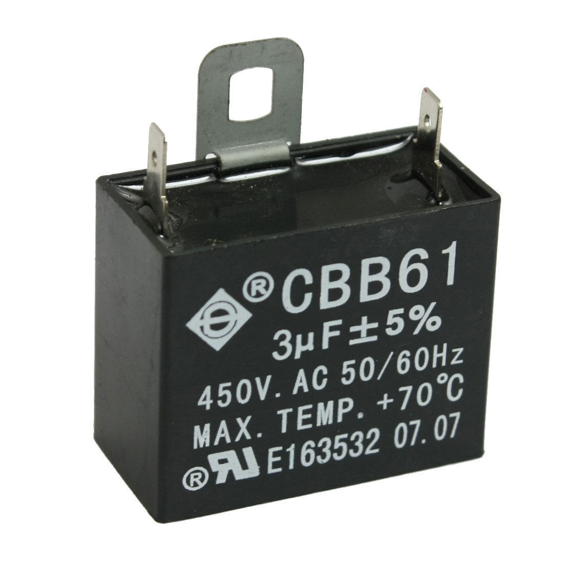 CBB61 450V 3uF 50/60Hz Polypropylene Film Motor Run Capacitor