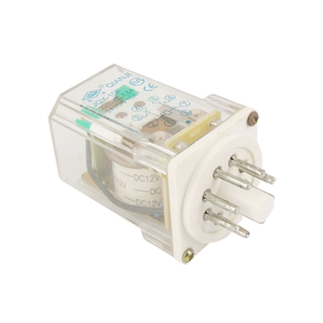 JQX-10F 2Z DC 12V Coil General Purpose Relay DPDT 8 Pin