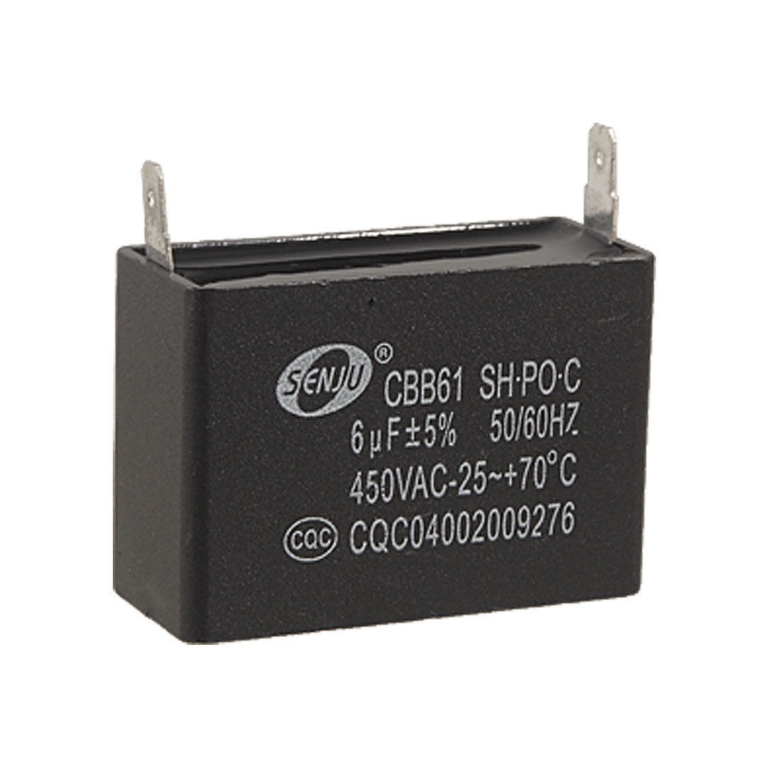 CBB61 6uF 5% 450V AC Polypropylene Film Motor Running Capacitor