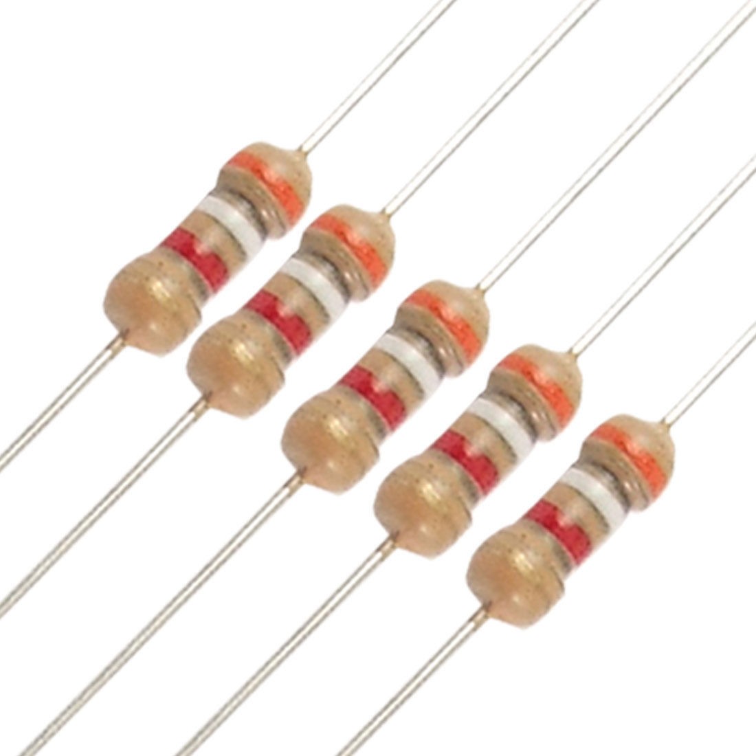 50 x Resistors 3.9K ohm 1/4W 250V 5% Carbon Film 3K9