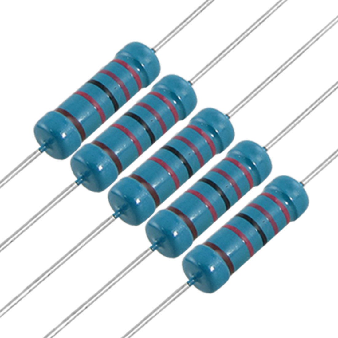200 Pcs 2W 22K Ohm 1% Through Hole Metal Film Resistors
