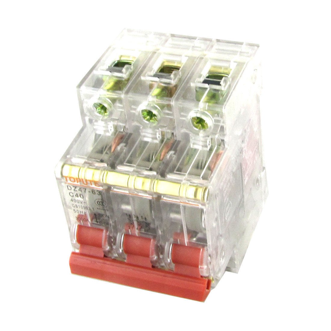 AC 400V 40A 3P Transparent Miniature Mini Circuit Breaker