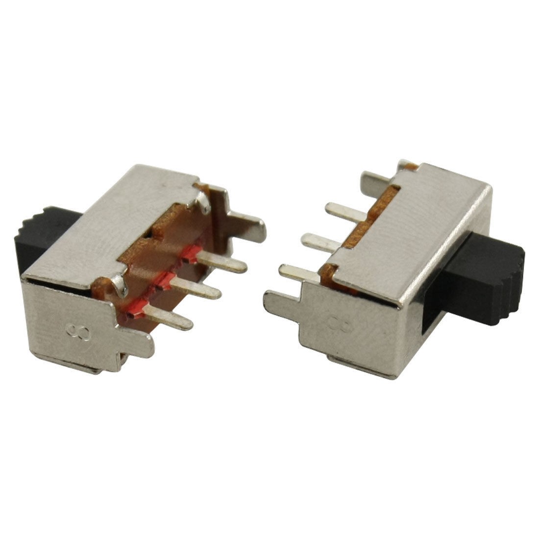 5 Pcs 5mm High Knob 3 Pin 2 Position 1P2T SPDT Vertical Slide Switch 0.5A 50V DC