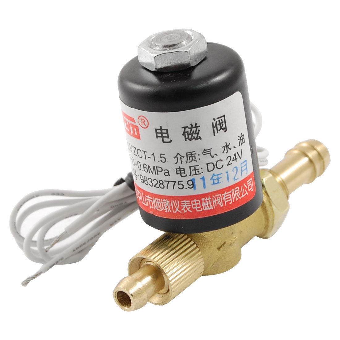 Brass Hose Connector 2 Way Welding Machine Rotatable Solenoid Valve