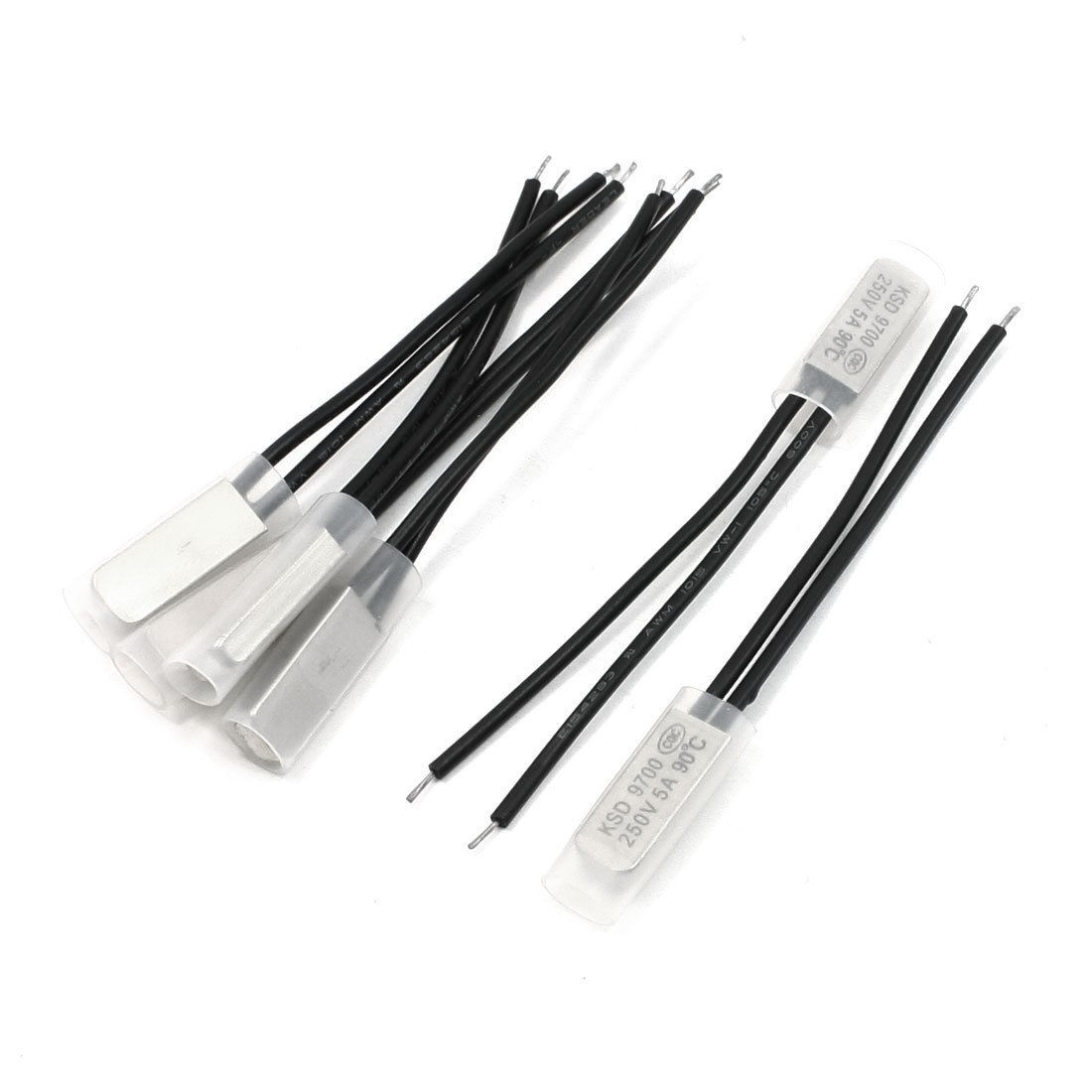 6 Pcs Temperature Switch Protective Thermostat 90 Degree Celsius NC KSD9700