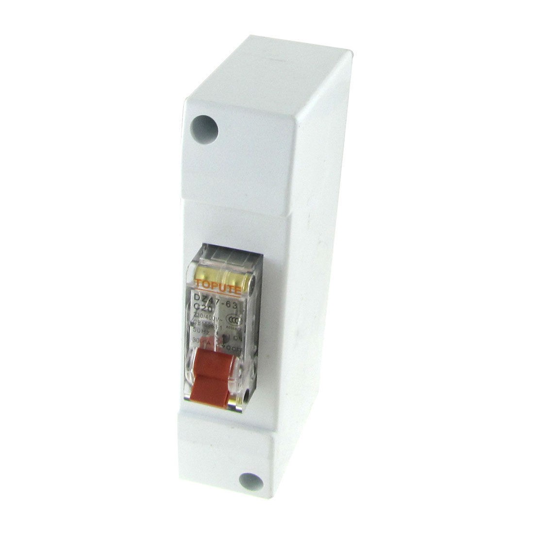 AC 230V 400V 20A 1P Transparent Mini Circuit Breaker MCB with Housing