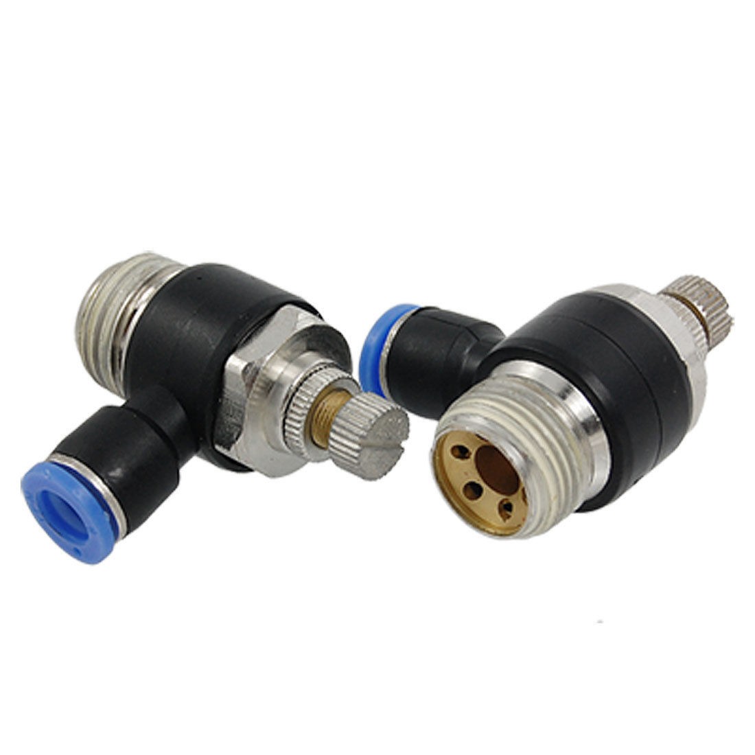 2 Pcs Thread to 8mm Push in Fittings Speed Controller Hbjfi