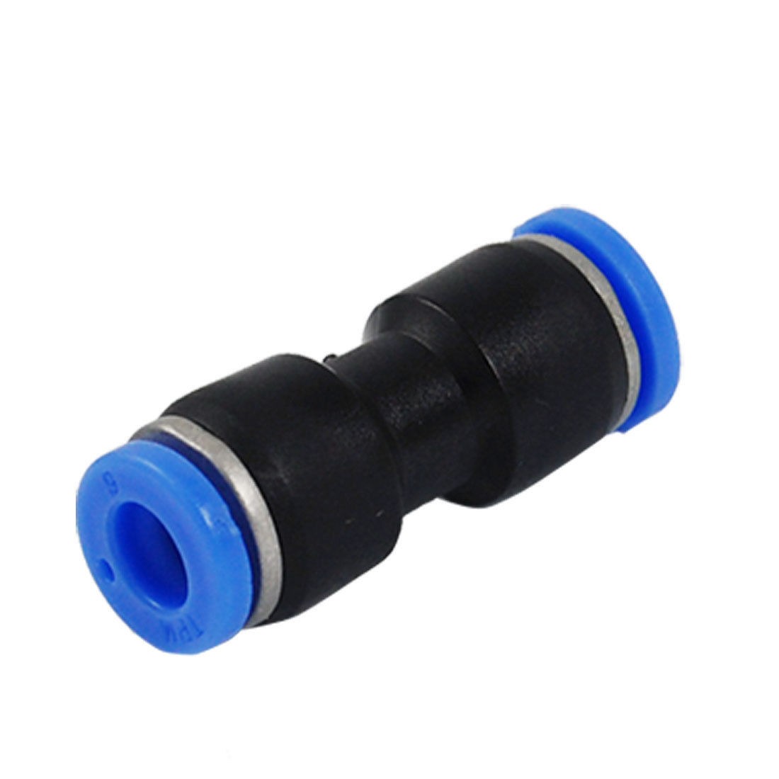 6mm to 6mm One Touch Ends Quick Fitting Connector 4 Pcs
