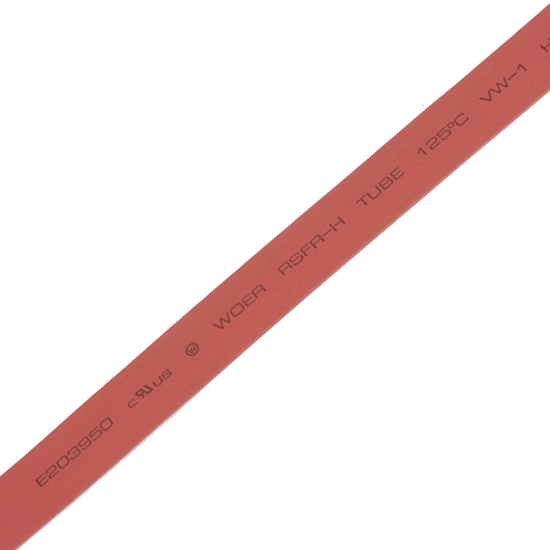 8M 26.2 ft 9mm Dia. Red Heat Shrink Tube Shrinkable Tubing