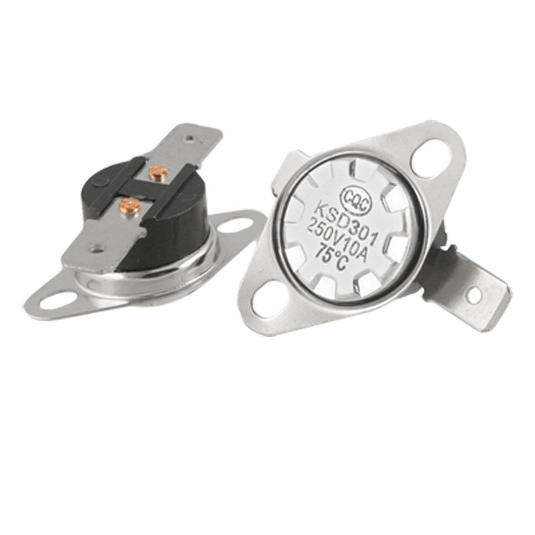 5 Pcs 75 Celsius Normal Close Temperature Control Switch Thermostat KSD301