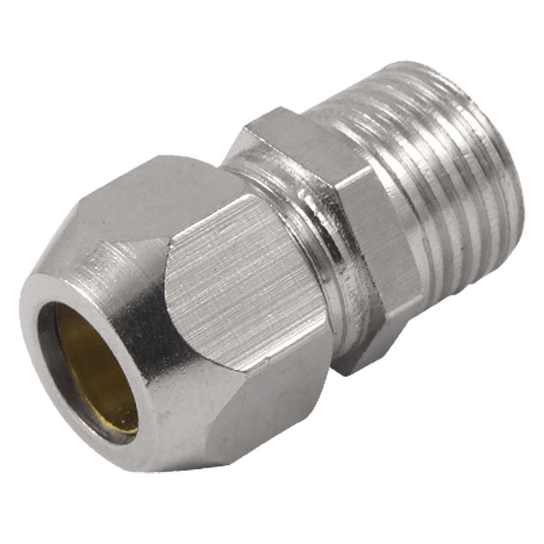 1/2" Thread 5/16" Pneumatic Pipe Compression Fitting Straight Coupler