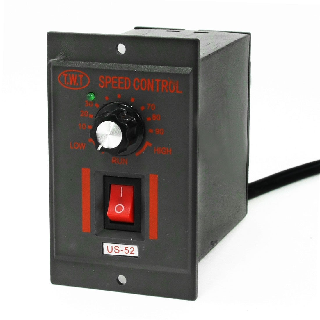 AC 220V 60W 6 Pins Plug Motor Speed Control Switch Controller