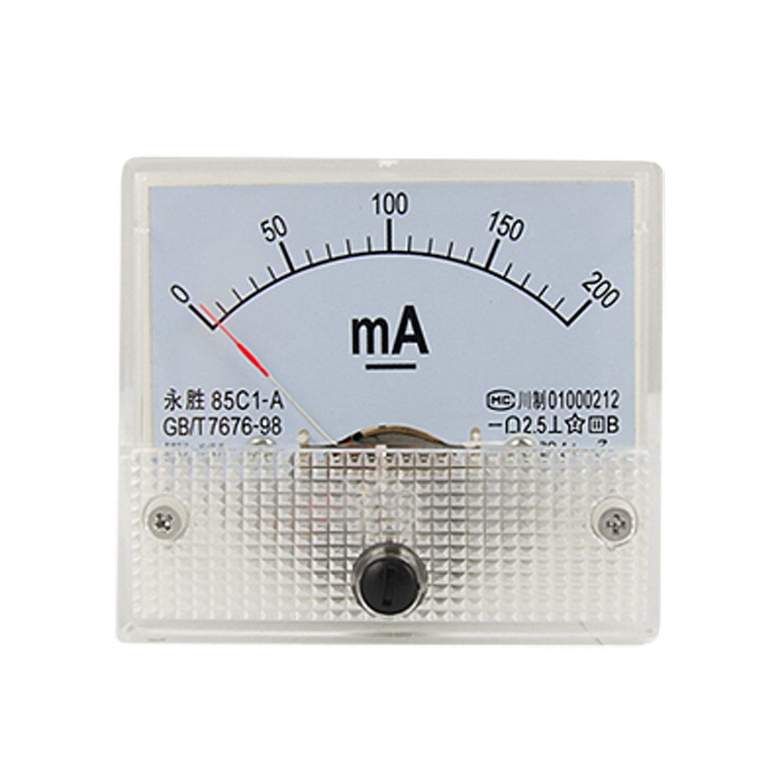 85C1-A DC 0-200mA Analog Panel Meter Ammeter Gauge New