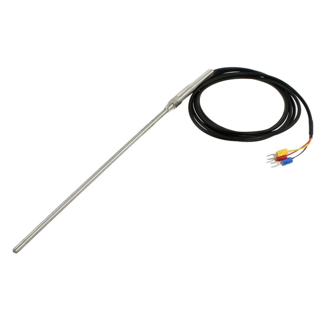 PT100 5mm x 200mm Temprature Sensor Thermocouple Probe 78.7"