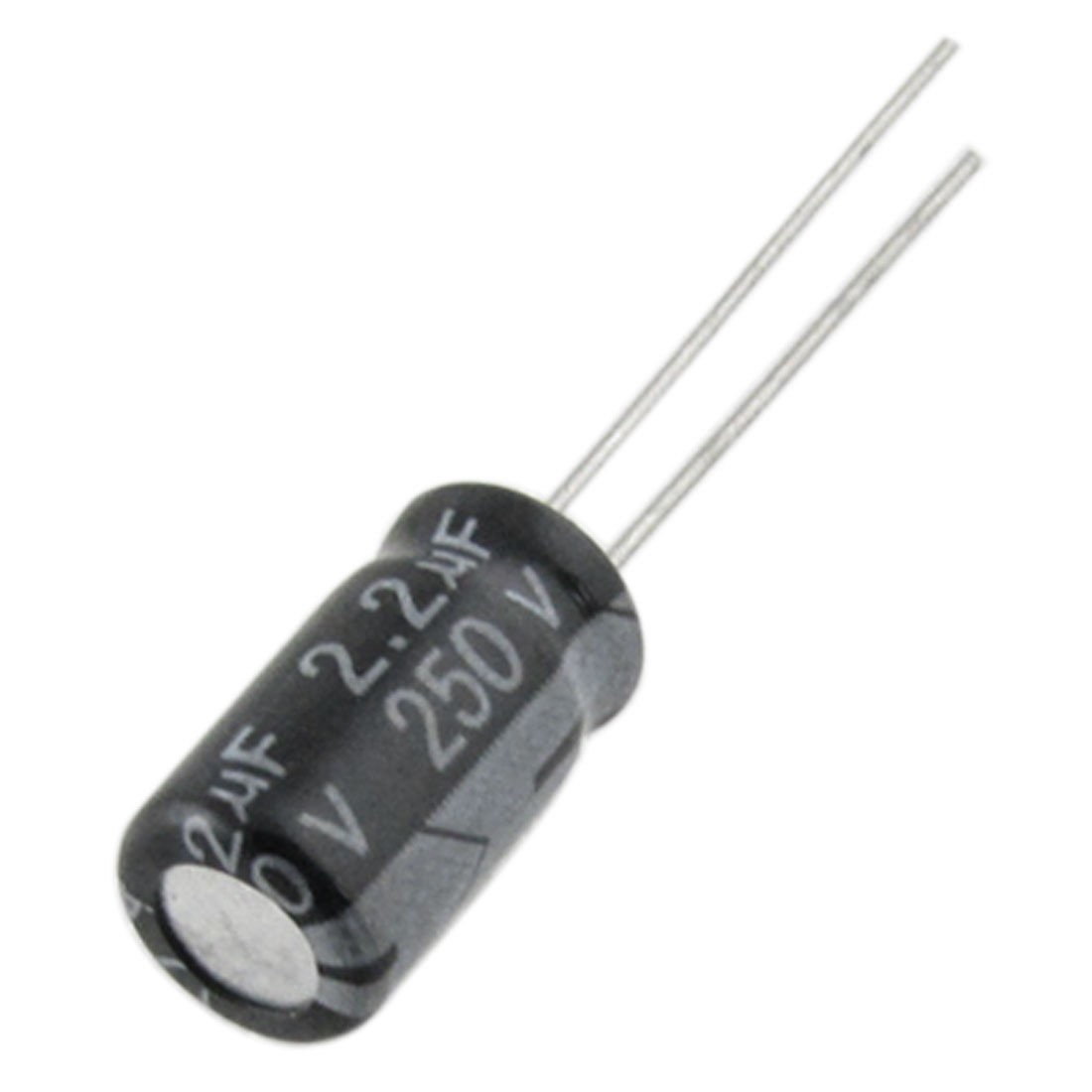 100 Pcs 6.3x12mm 2.2uF 250V Radial Aluminum Electrolytic Capacitors
