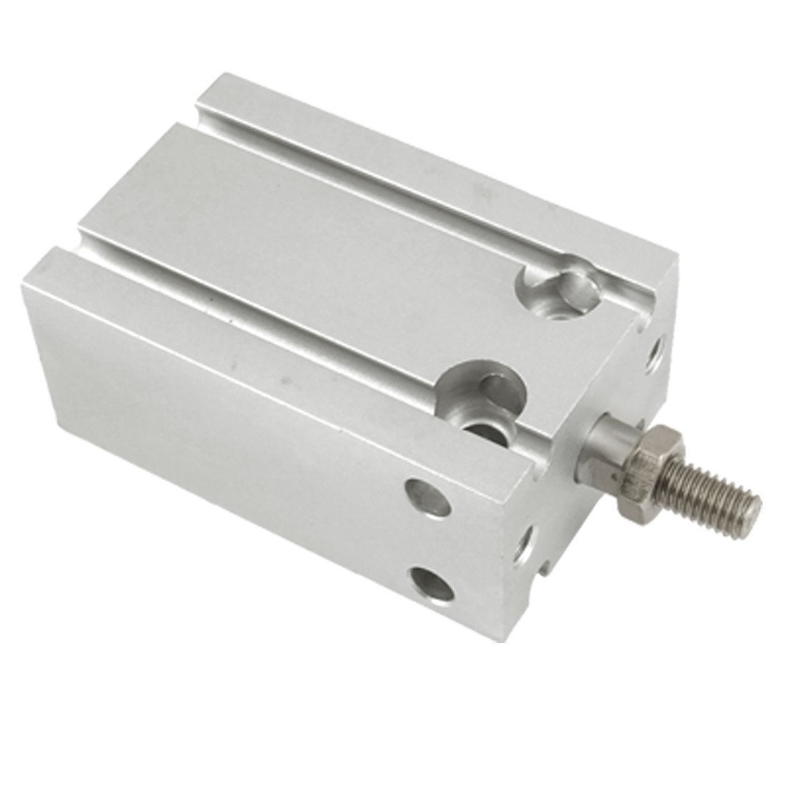 CDU20 15 Silver Tone 20mm Bore 15mm Stroke Air Cylinder