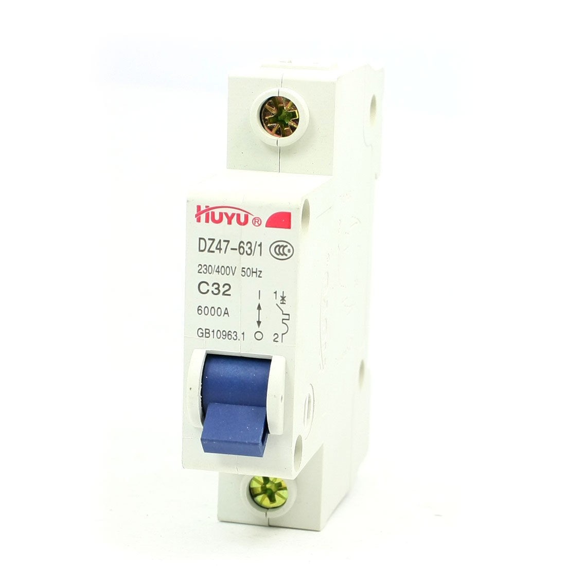 AC 230/400V 32A Single Pole Overload Protection MCB Mini Circuit Breaker