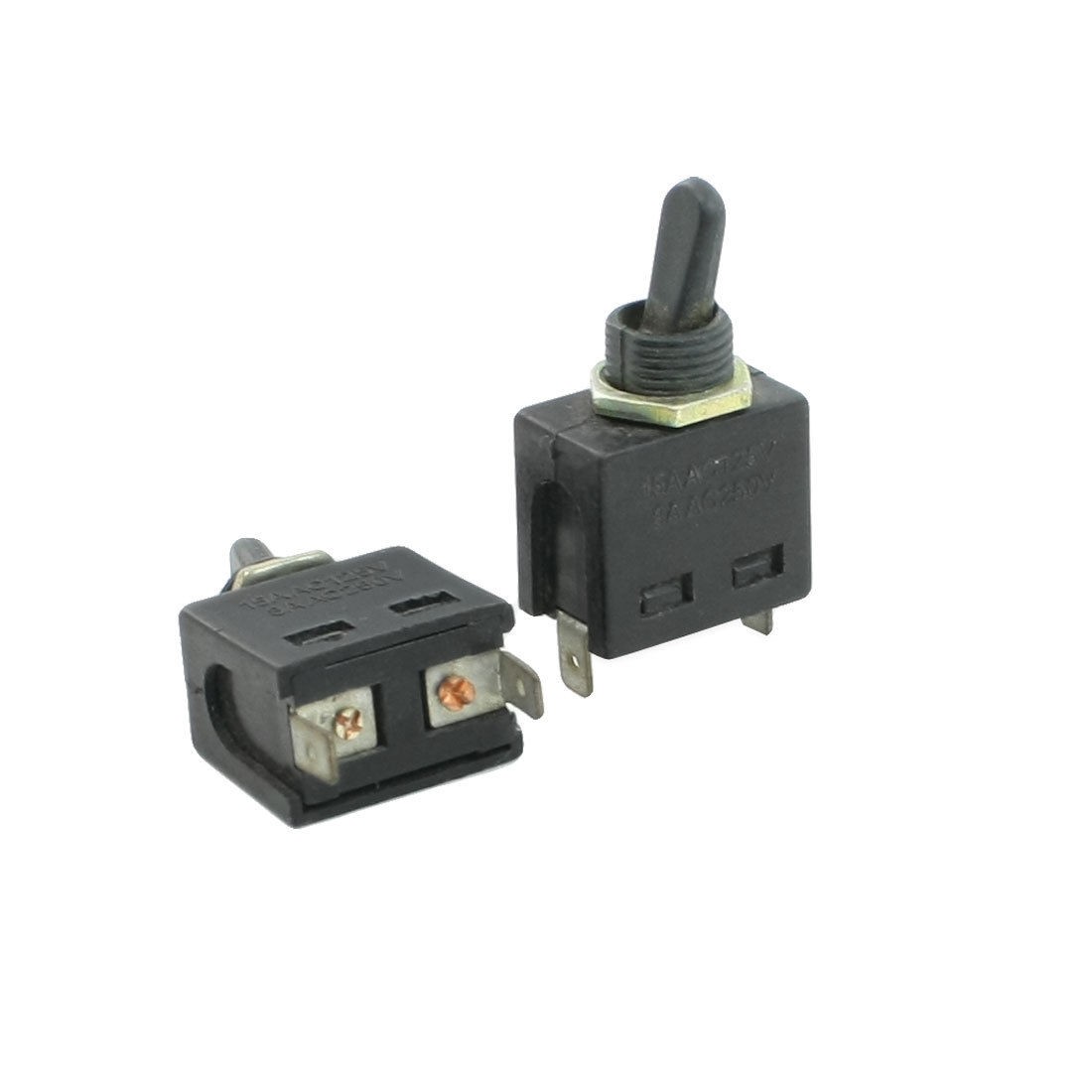 Panel Mounting N.O 2 Pin SPST ON-OFF Toggle Switch 8A/250VAC 15A/125VAC