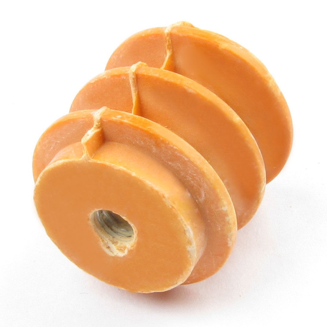 660V 30mm x 6mm Waterproof Busbar Insulator Support Connector Orange