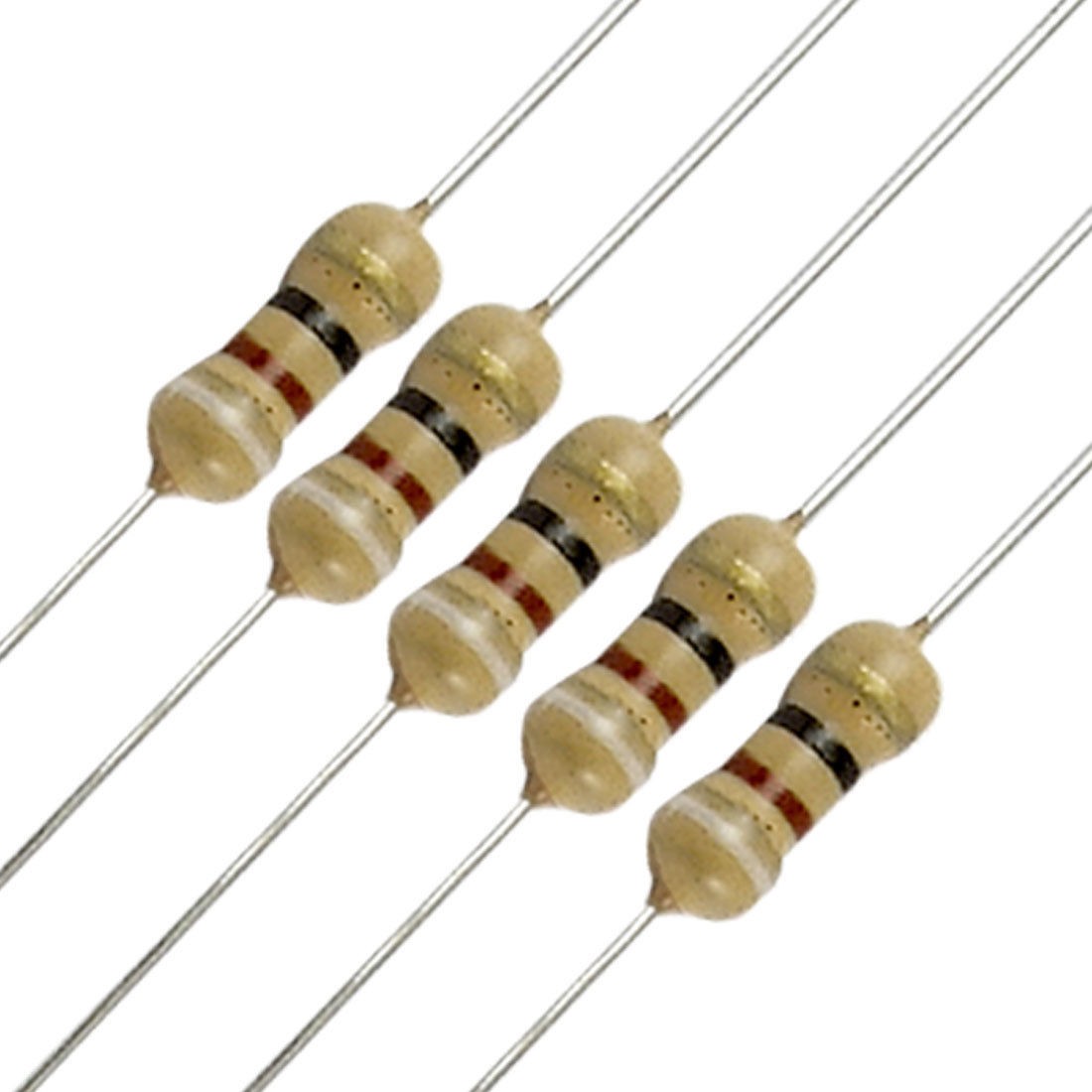 50 x Resistors 91 ohm OHMS 1/4W 250V 5% Carbon Film