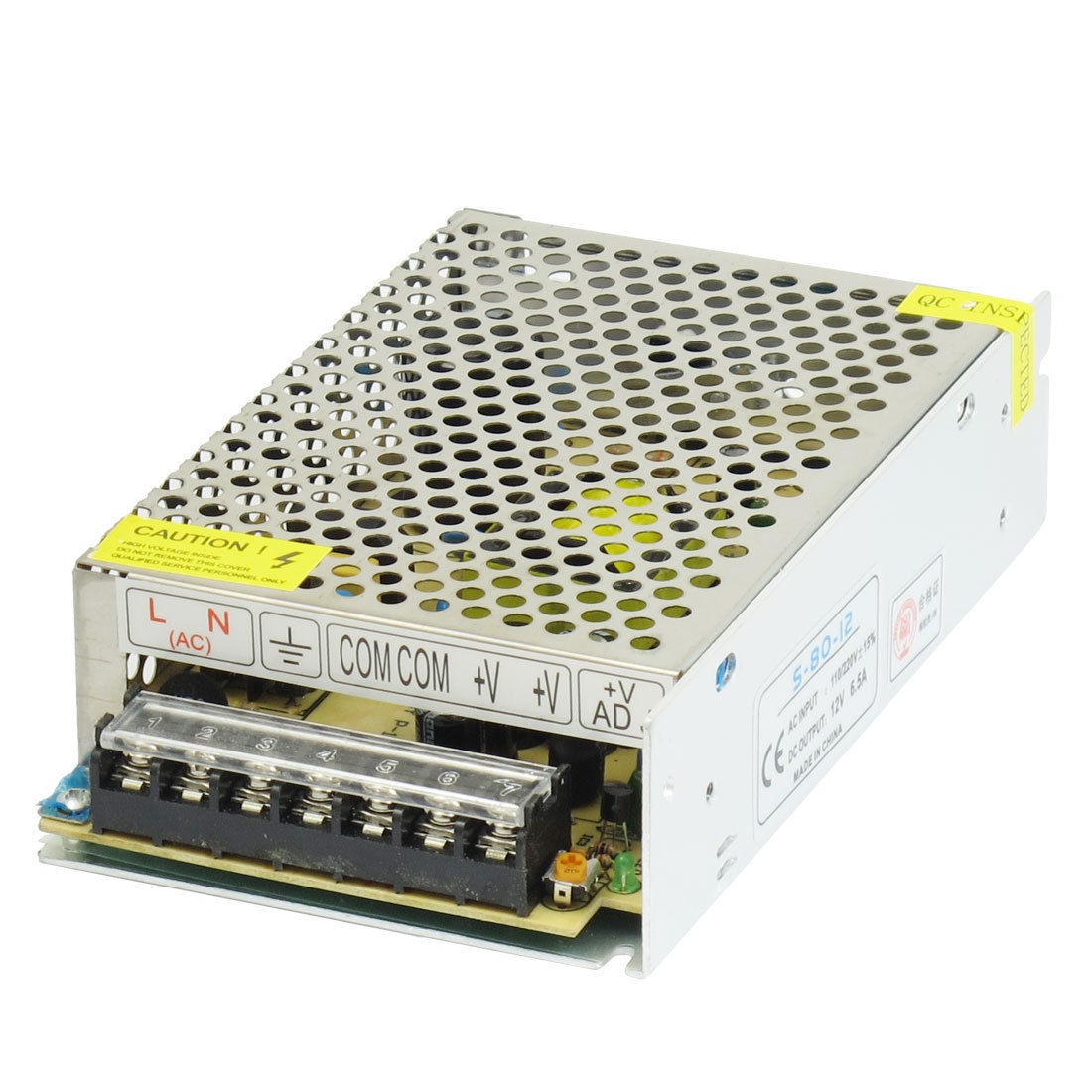 AC 110/220V DC 12V 6.5A 80W Switching Power Supply Adapter for LED Strip S-80-12