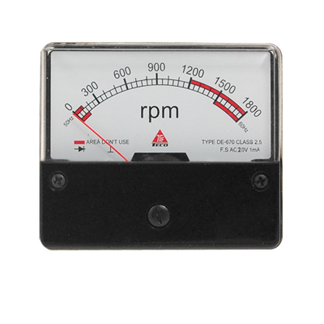 AC20V Class 2.5 0-1800RPM Revolutions Per Minute Panel