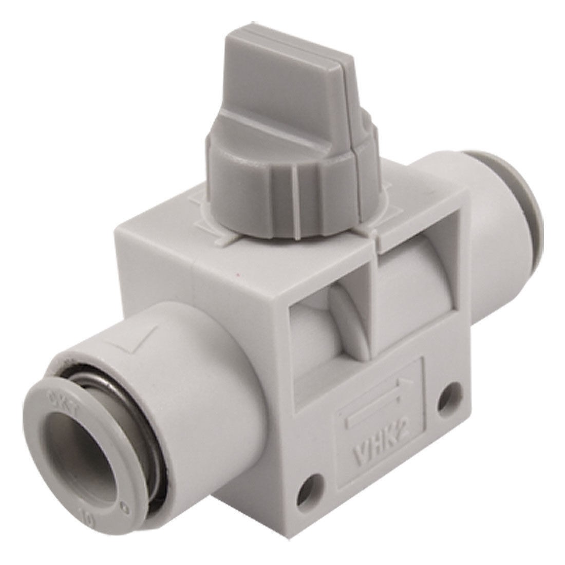 10mm OD Tube One Touch Fitting Pneumatic Connector Hand Valve VHK2 10F 10F