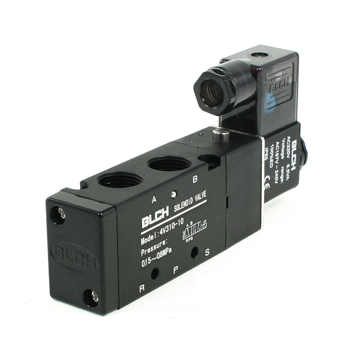 AC220V 5 5VA 5 Ways 2 Position 4V310 10 Model Pneumatic Solenoid Valve