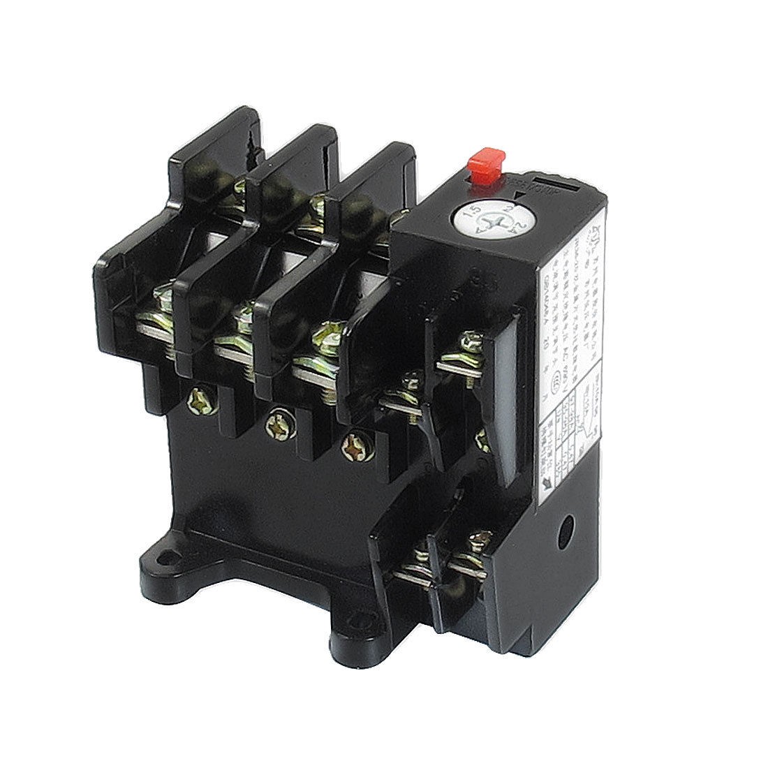 JR36-20 2.4Amp 1.5A-2.4A Adjustable 3 Pole Thermal Overload Relay 1NO 1NC