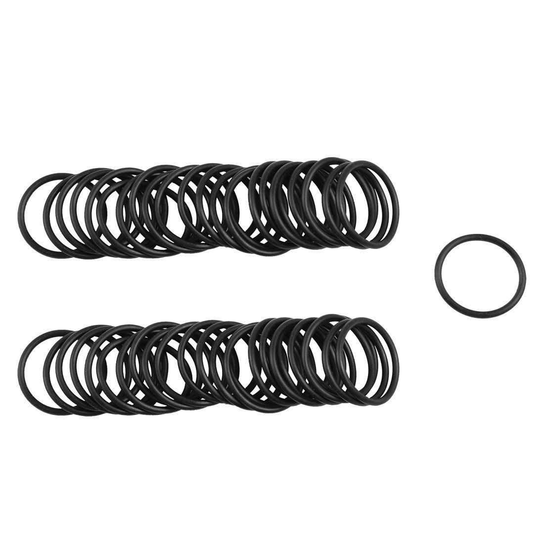 Automobile 25mmx23mmx2mm Sealing O Rings Washers 50 Pcs