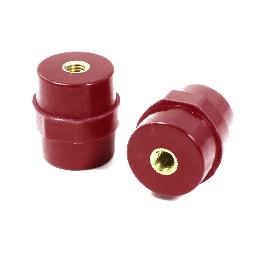 0.27" Brass Thread Red Busbar Support Enhanced Insulator Connector