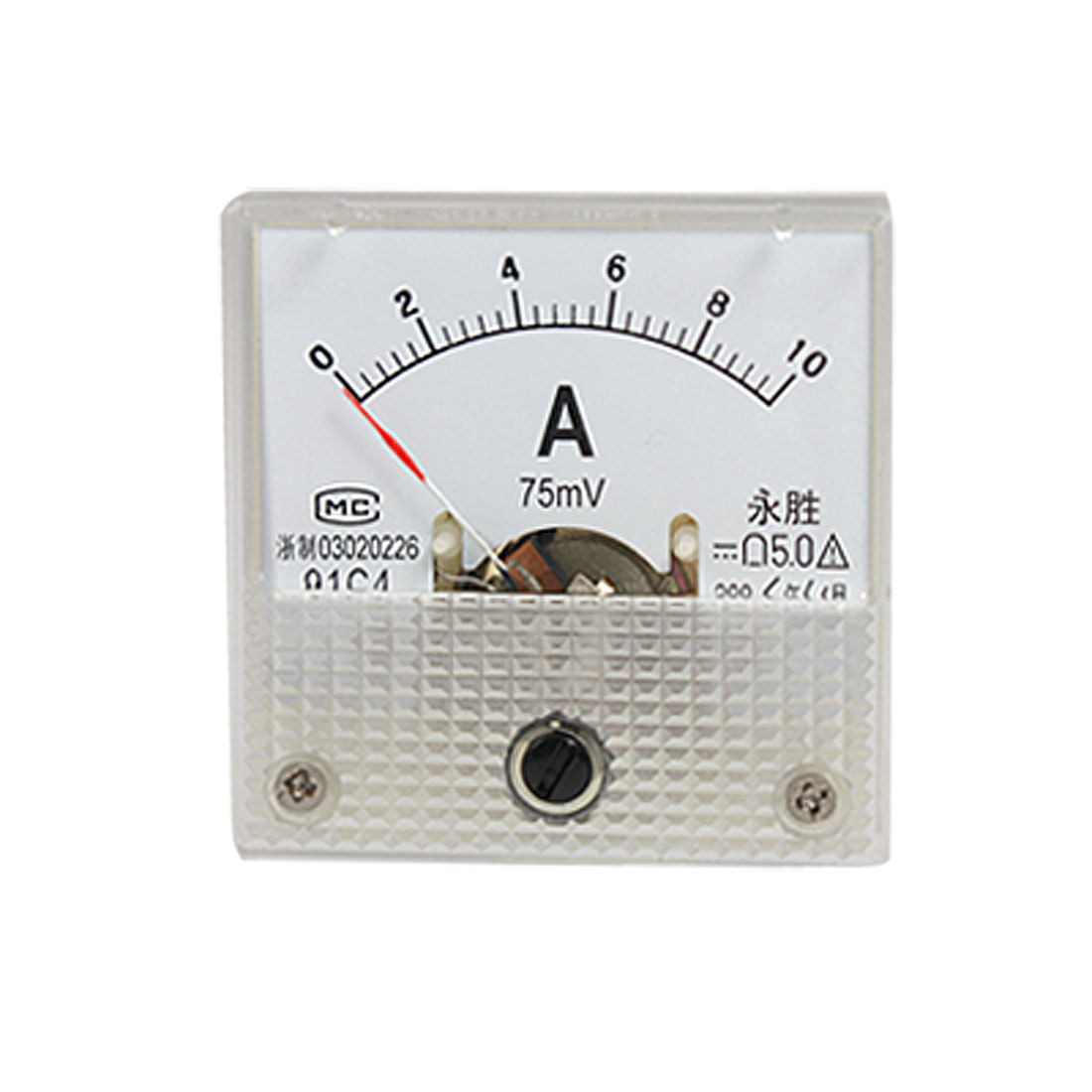 91C4 DC Current 10A Analog Pointer Panel Meter Ammeter