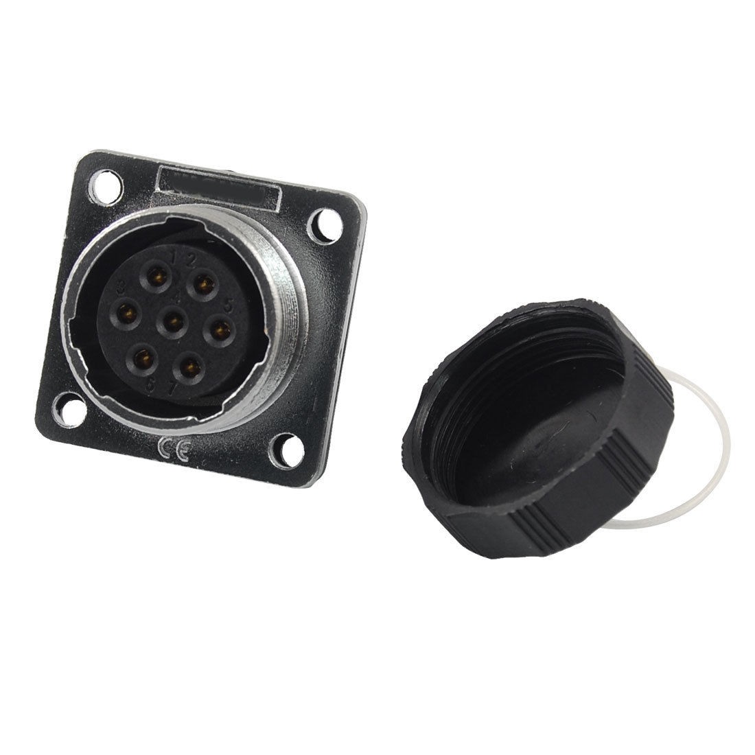 20mm Base 7 Pins Aviation Air Connector Socket Plug AC 250V 7A