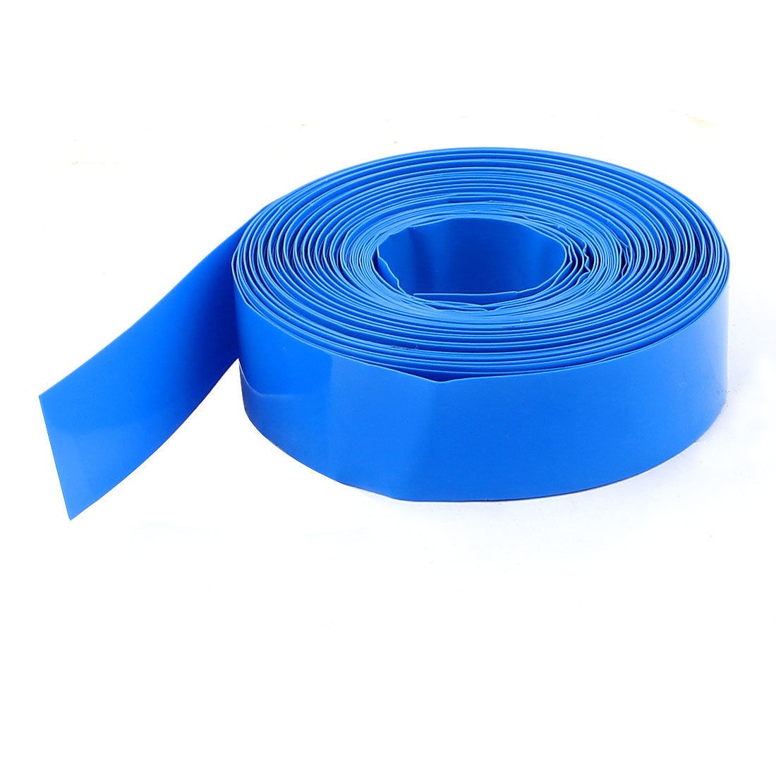 33ft 10M Long 17mm Wide 48 Blue PVC Heat Shrink Tubing Wrap for 1 x AAA Battery