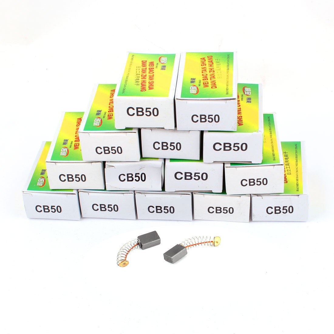 15 Pairs Repairing Motor Carbon Brushes 12 x 8 x 5mm for Hitachi CB50