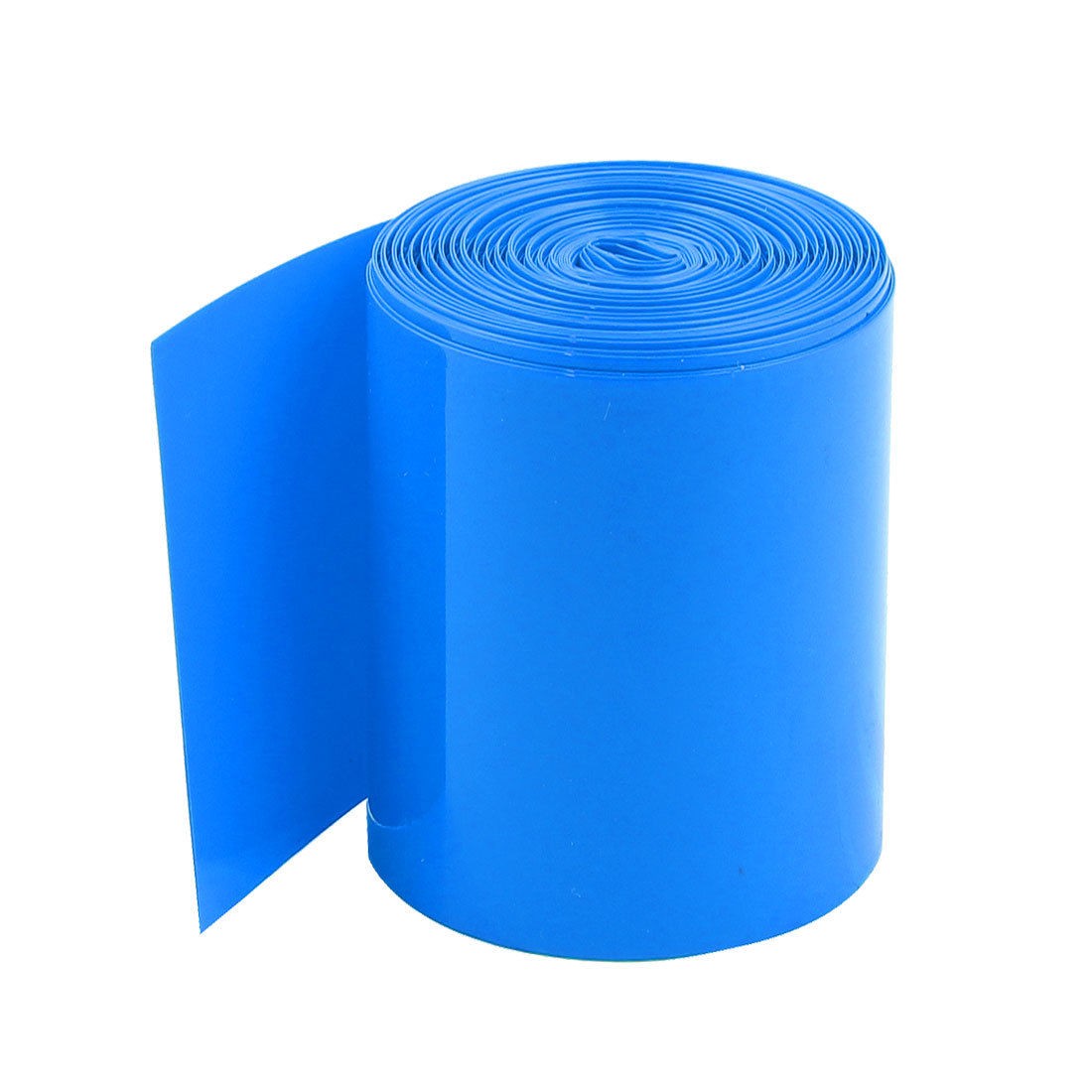 5Meters 67mm Width PVC Heat Shrink Wrap Tube Blue for 3 x 18650 Battery Pack