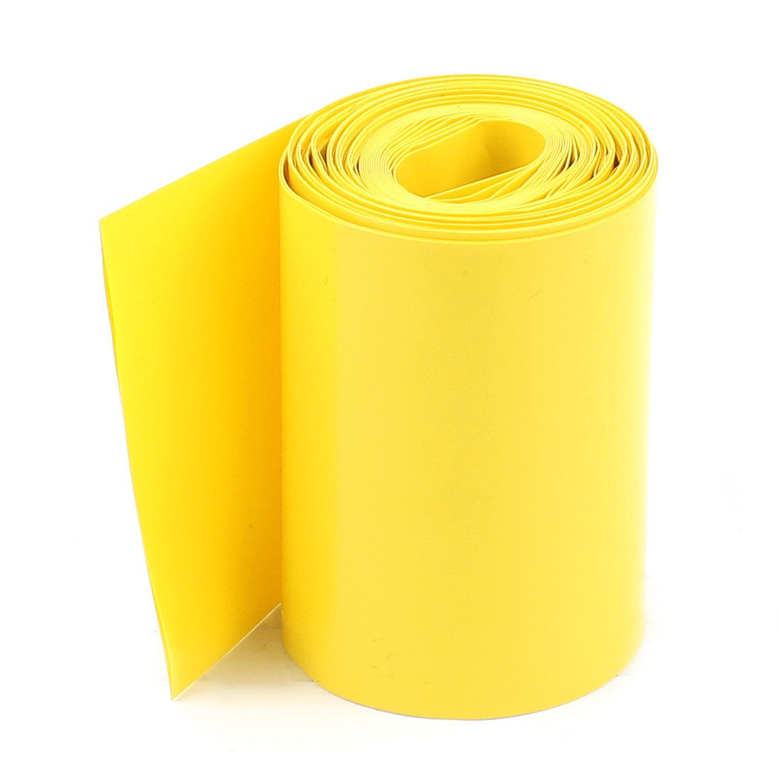 10meters 64mm Width PVC Heat Shrink Wrap Yellow for AA Battery Pack