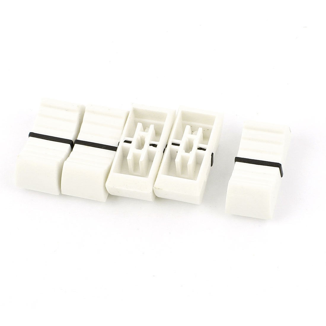 5pcs Digital Sound Mixer Fader Effects Slide Switch Cap Knob Red 8 x 2mm