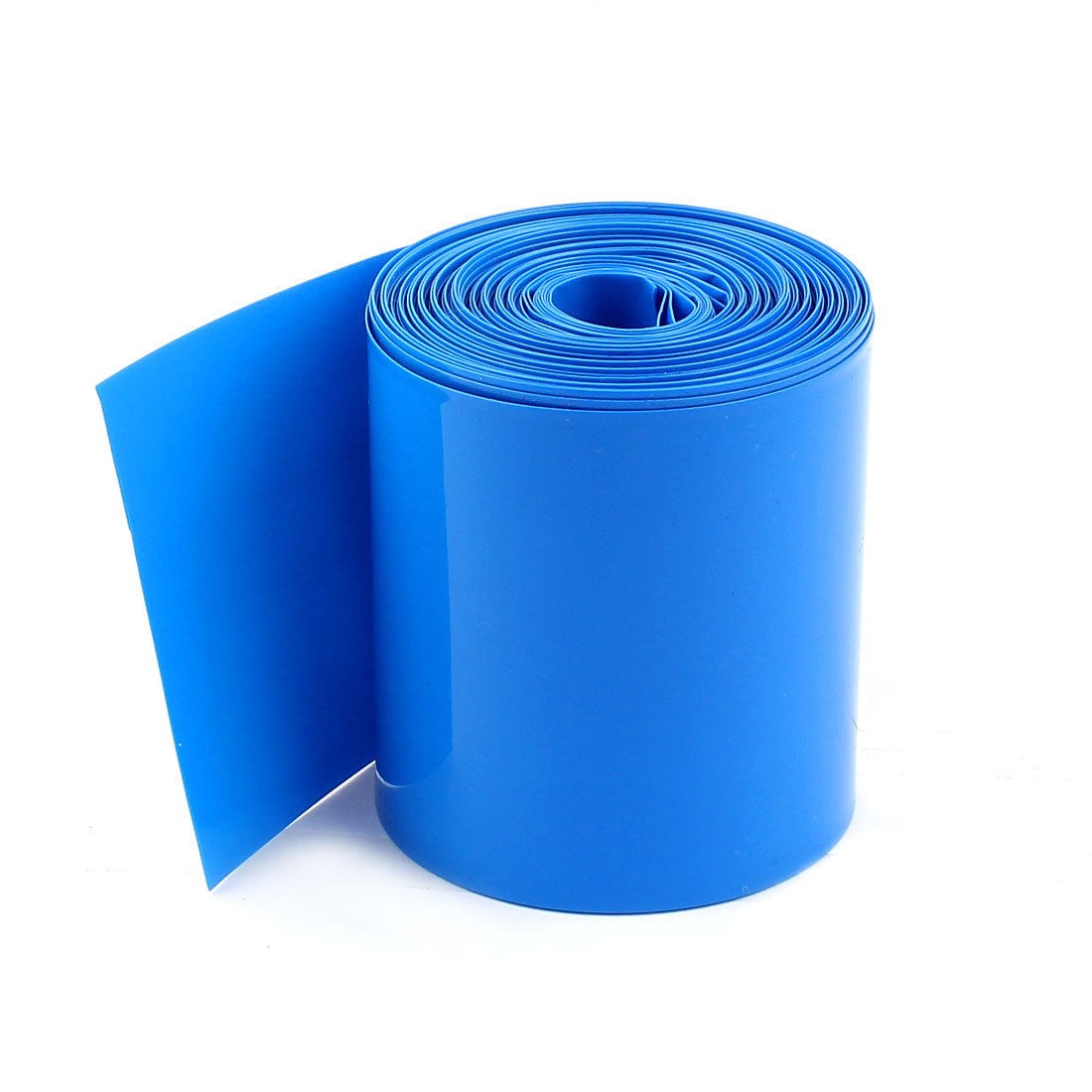 10meters 67mm Width PVC Heat Shrink Wrap Tube Blue for 3 x 18650 Battery Pack