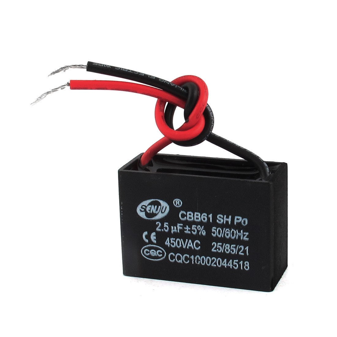 CBB61 AC450V 2uF 50 60Hz Non Polar Fan Motor Run Capacitors