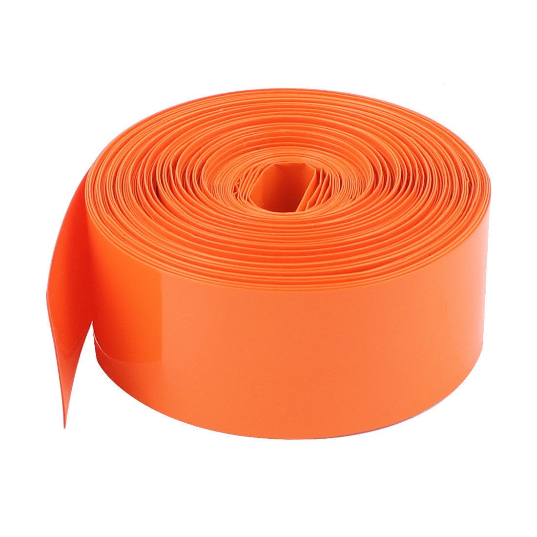 10M Long 23mm Orange PVC Heat Shrinkable Tubing Sleeve Wrap for 1 x AA Battery