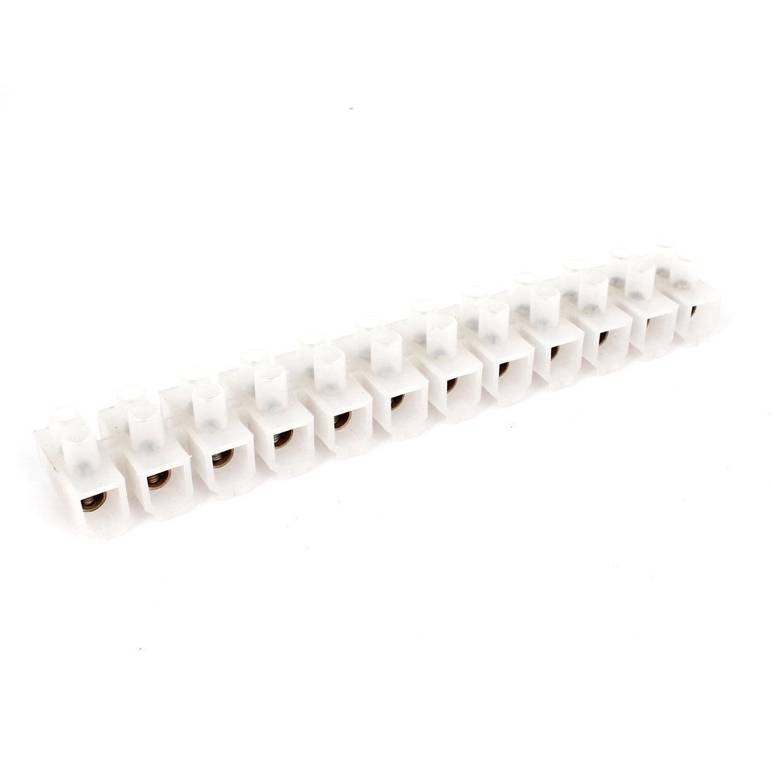 60A 12 Position Double Row Covered Barrier Screw Terminal Blocks Strips