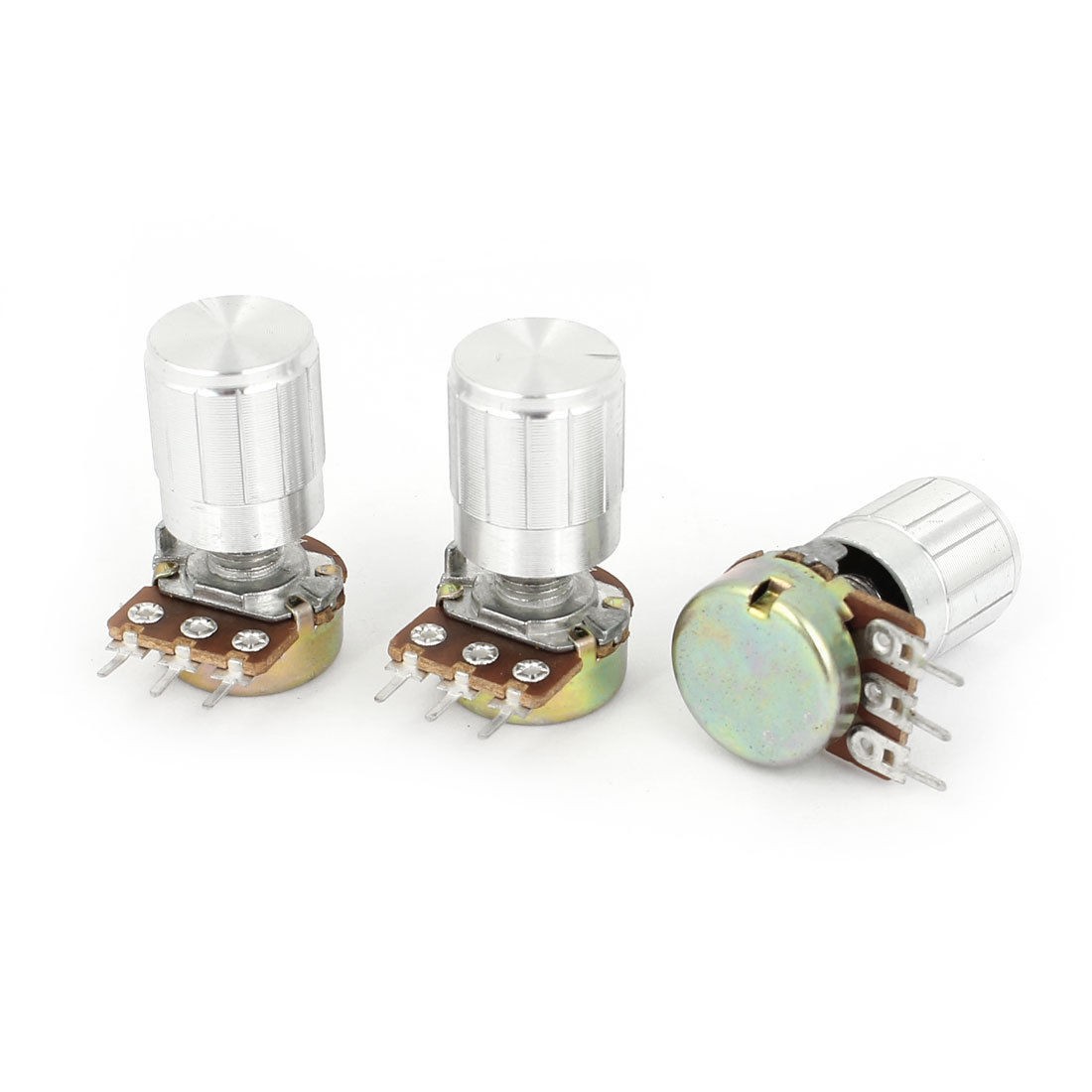 3 Pcs 5K Ohm Linear Taper Rotary Potentiometer 5KB B5K Pot