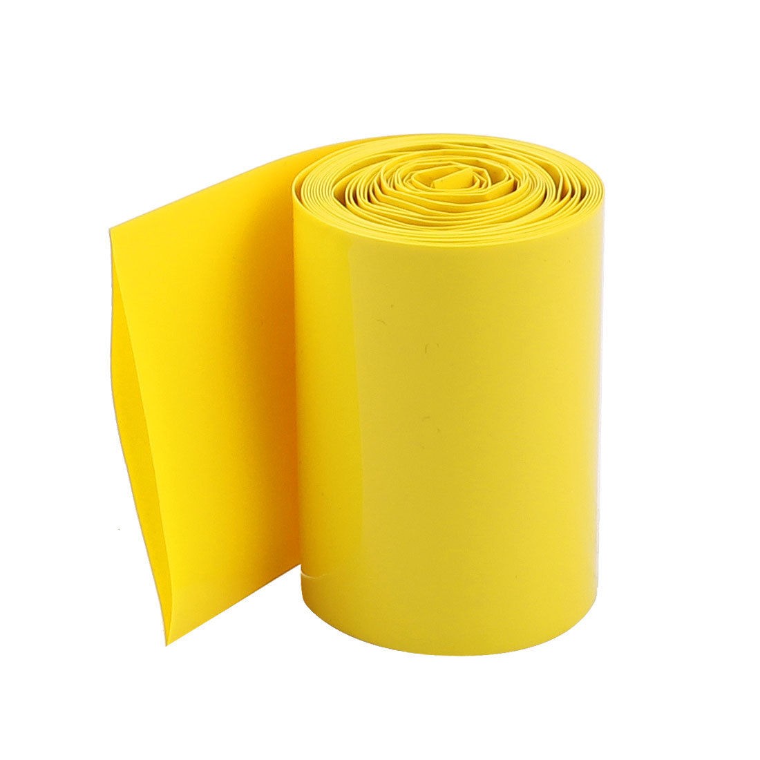 50mm Width PVC Heat Shrink Tubing Tube Yellow 2Meters for 2 x 18650 Batteries